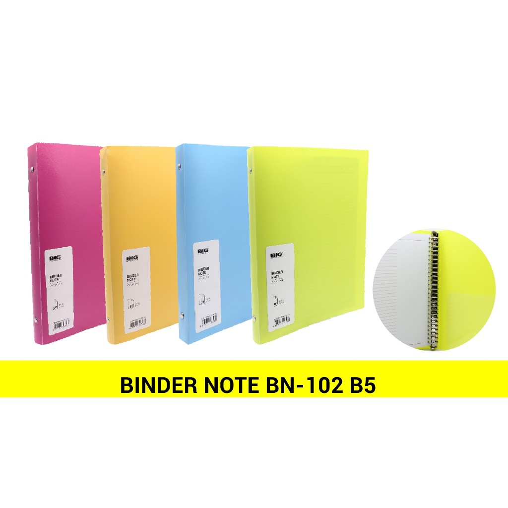

Binder Note BIG B5 Warna Pastel Ring