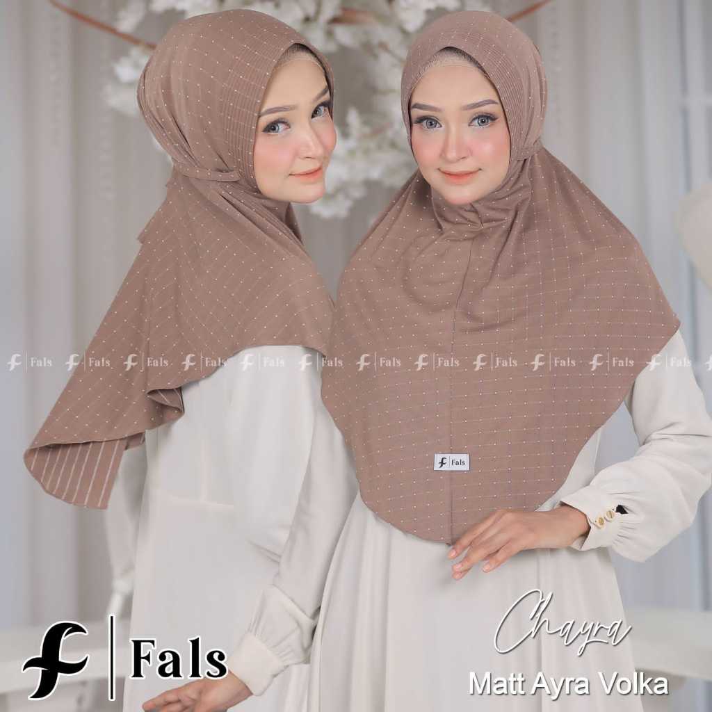 bergo instan chaira tali / bergo nyaman / bergo motif bintik / bergo daily