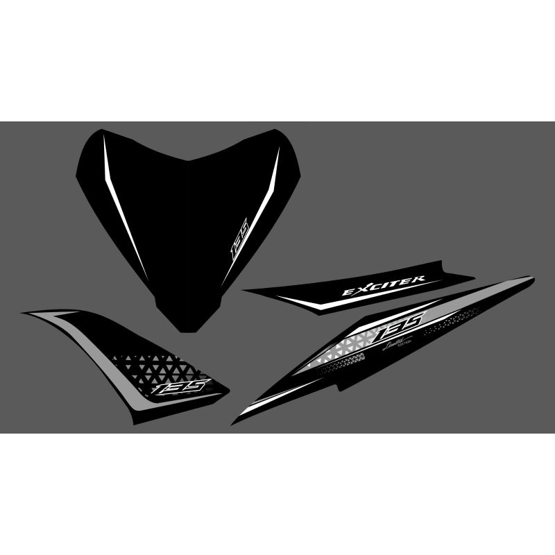 STRIPING STIKER MX NEW 135 CUSTOM SIMPEL TRANSPARAN