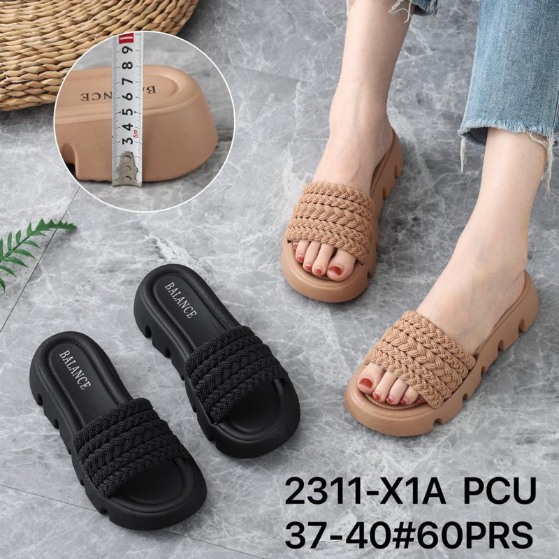 SANDAL WEDGES KARET WANITA BALANCE 2311