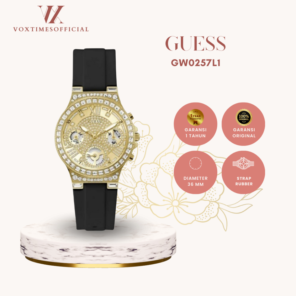 VOXTIMES -- Jam Tangan Wanita Guess Original Garansi 1 tahun