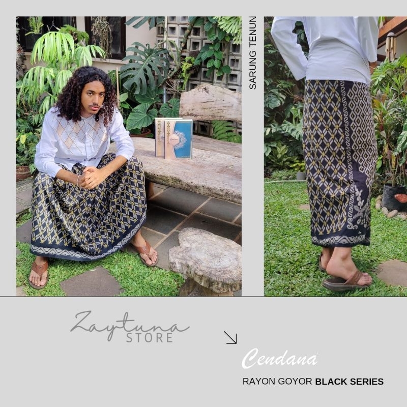 SARUNG CENDANA RAYON GOYOR BLACK SERIES| SARUNG SHOLAT DEWASA