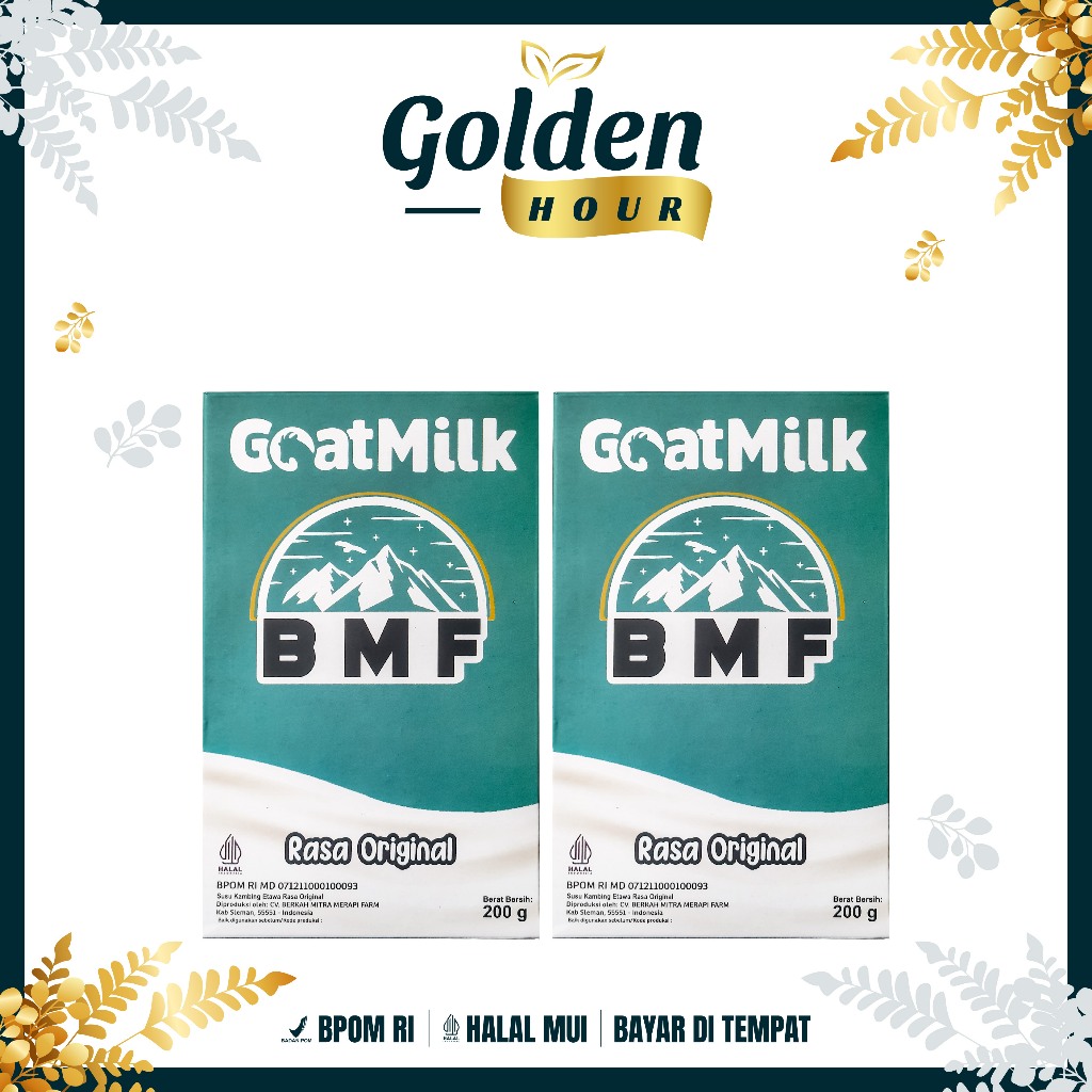 

BMF GOATMILK // Paket 2 Box BMF Susu Kambing Original Etawa Menjaga Kepadatan Tulang BPOM HALAL