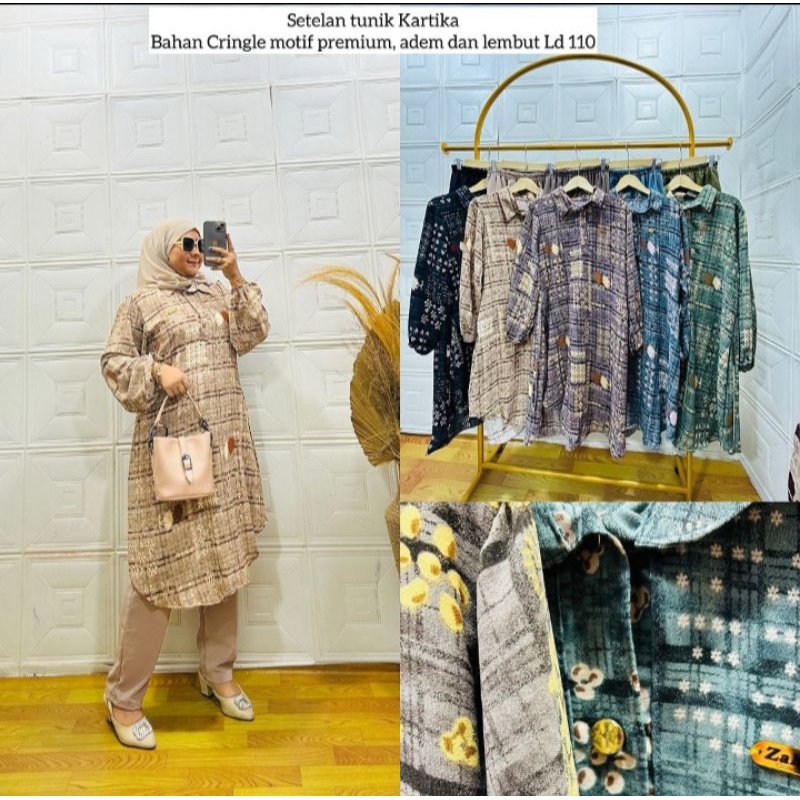 setelan tunik kartika
