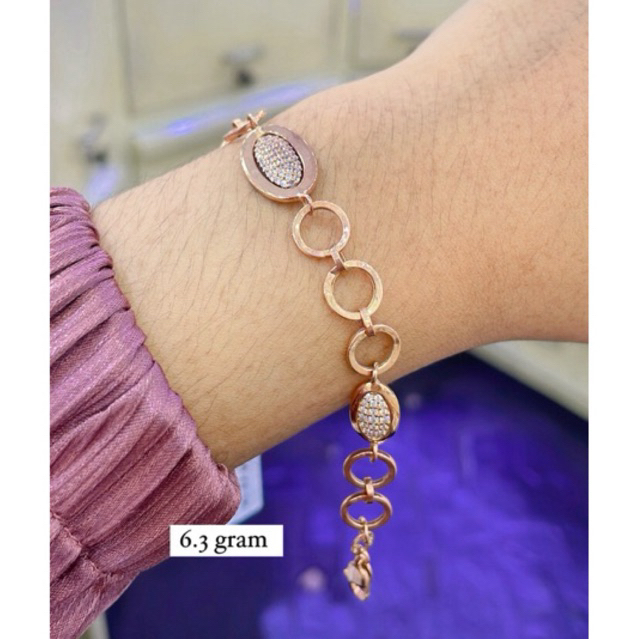 gelang emas kadar 750%