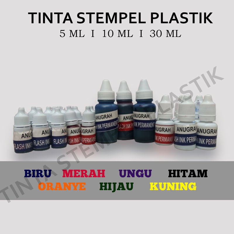 TINTA STEMPEL MEDIA PLASTIK ANTI AIR