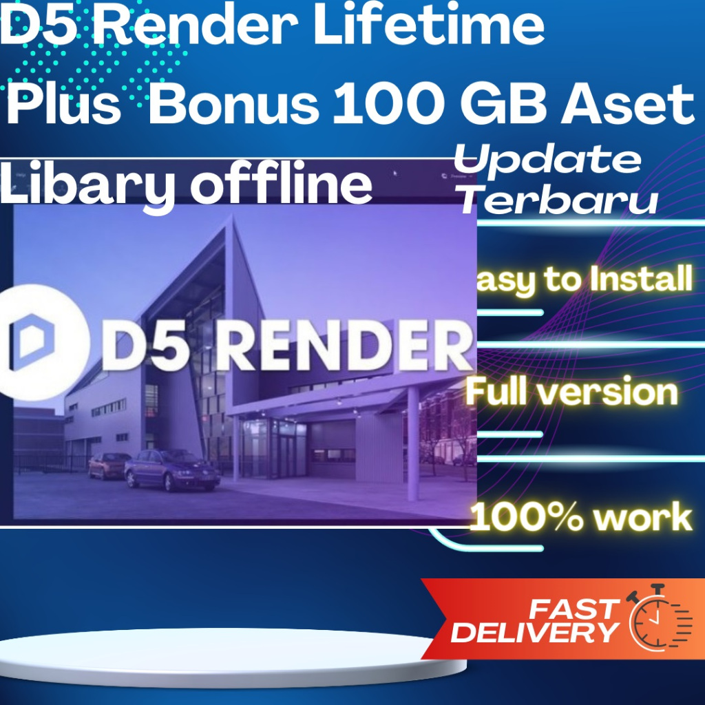 D5 Render 2.3 Full Bonus Aset 100 Gban bisa diGunakan untuk berbagai desain