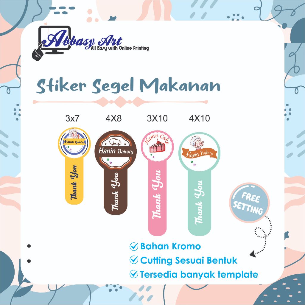 STIKER SEGEL / STIKER SEGEL TOPLES / STIKER SEGEL BOTOL