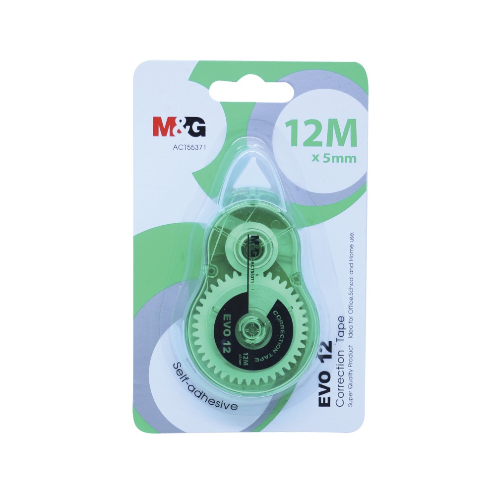 

Pita Koreksi M&G "EVO" Correction Tape ACT55371 Tip-Ex 12M Tipe X - Green