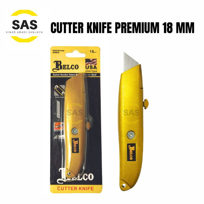 

BELCO CUTTER WORKING 18MM / 18 MM / Cutter Besi Stainless & Aluminium Gold Belco Premium