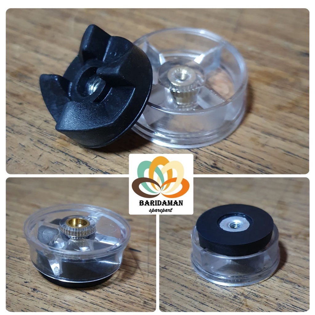 Gear gigi karet plastik Blender Magic Bullet empat gigi sharp