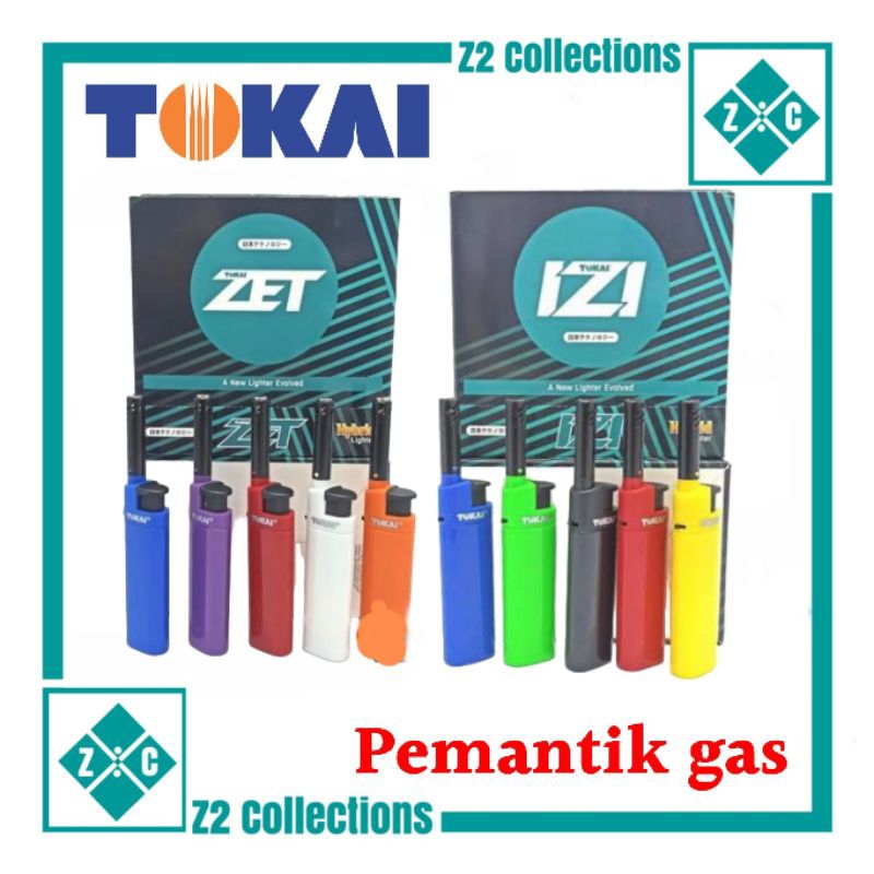 Pemantik api gas Tokai ZET hybrid lighter produk baru Tokai IZI korek api gas api bara
