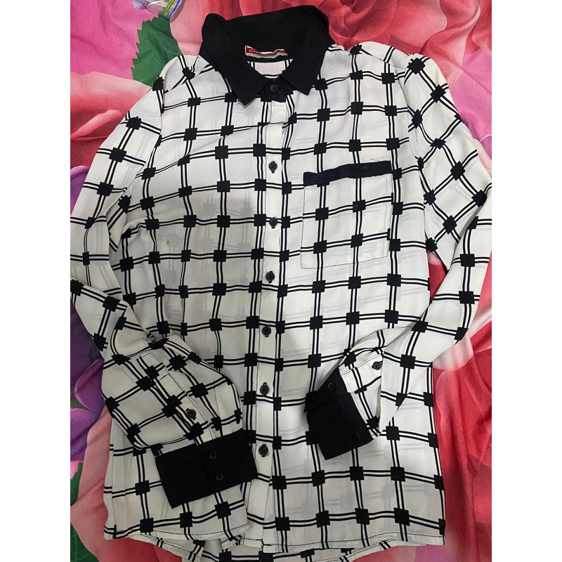 Preloved kemeja logo jeans brand matahari