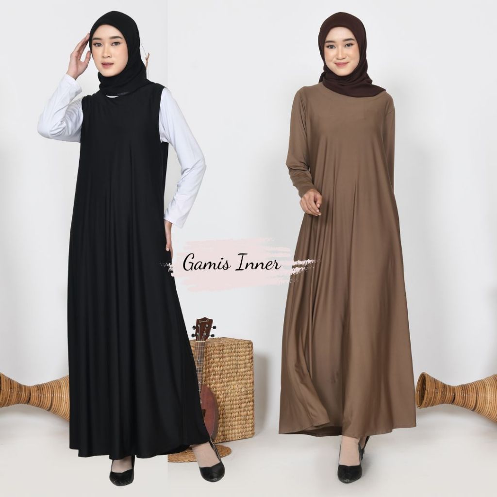GAMIS INNER LENGAN DAN TANPA LENGAN JERSEY SAHARA