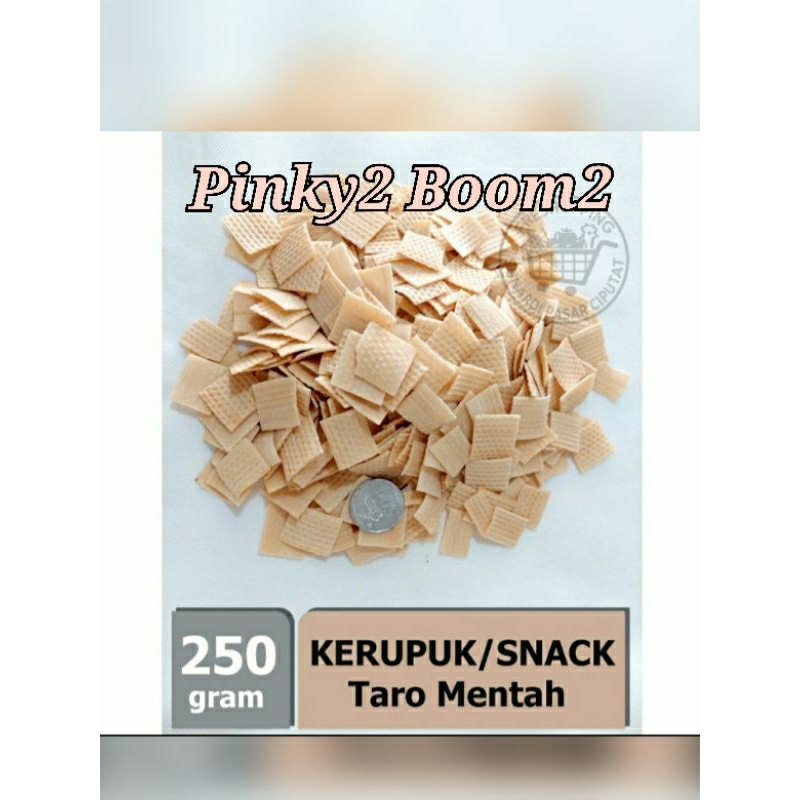 

250g Kerupuk Taro Putih Mentah 250 g Krupuk