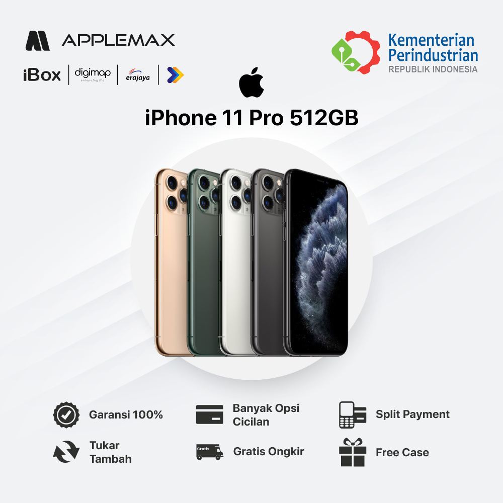 iPhone 11 Pro 512GB Fullset Mulus Original - Bisa Cicilan Mahasiswa