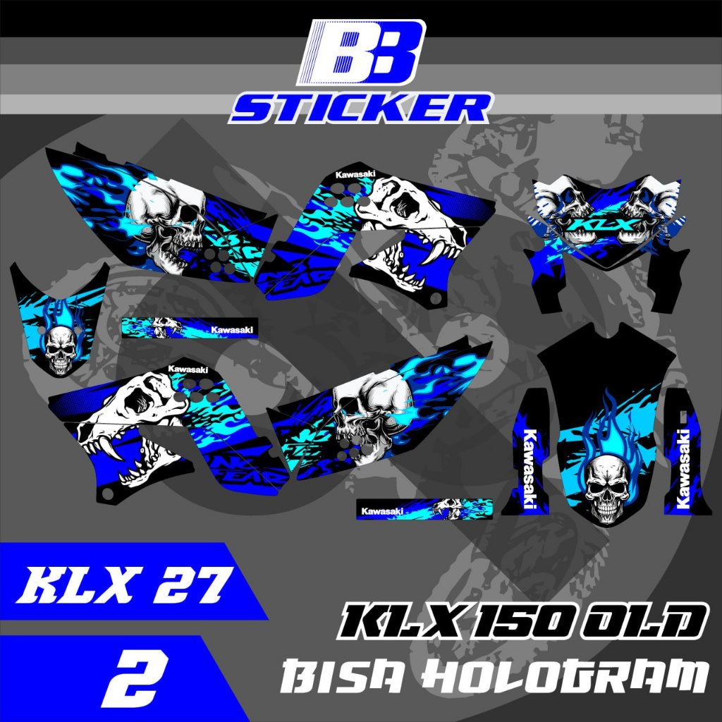 Striping KLX Lama Stiker KLX Lama KLX 150 SPAKBOR BELAKANG PENDEK  Klx 27