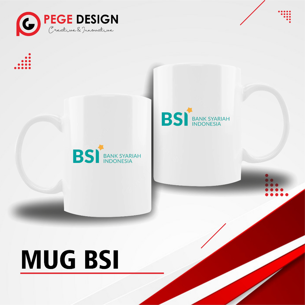 MUG BANK SYARIAH INDONESIA BSI//SOUVENIR BANK SYARIAH INDONESIA BSI