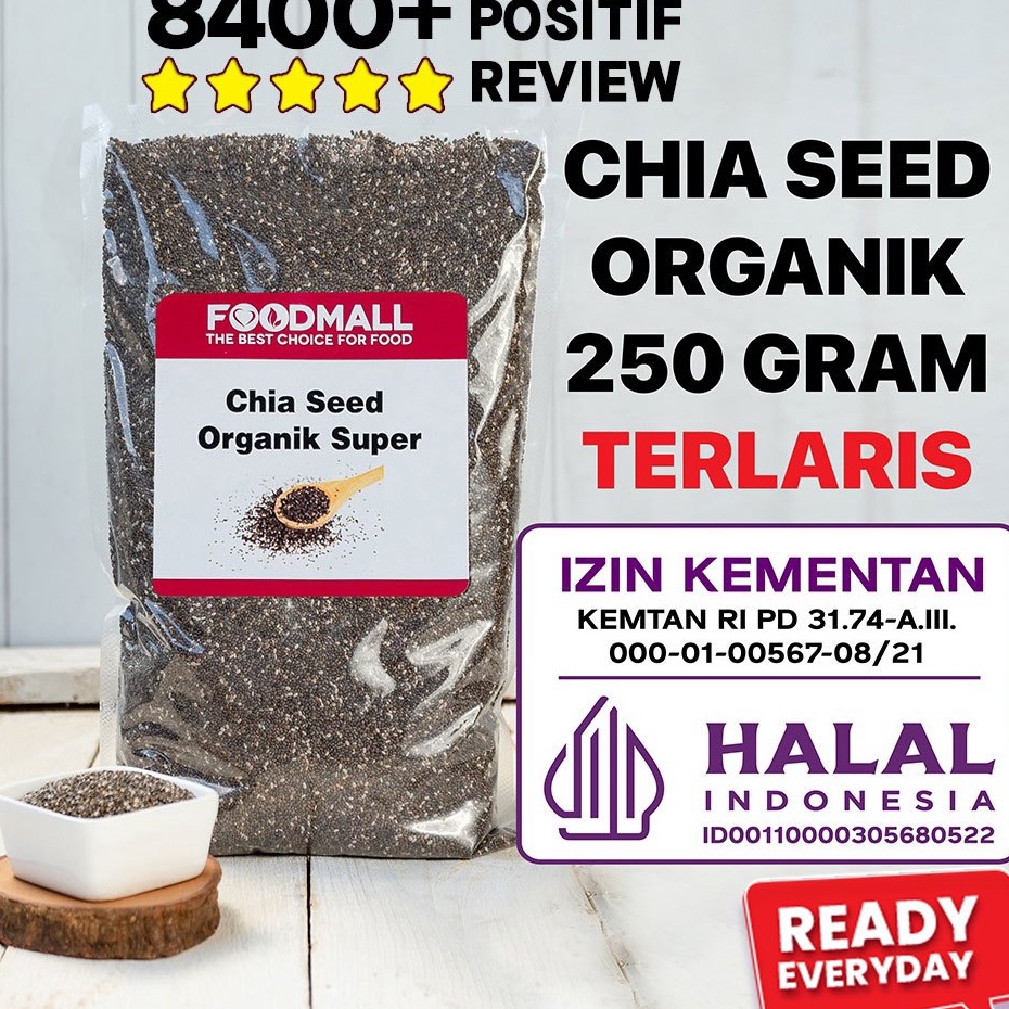 

Kirim sekarang Organic Chia Seed 25 GRAM Organik HALAL