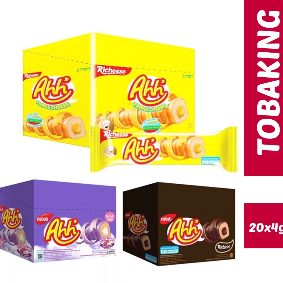 

New Collection Nabati Ahh Richeese Richoco Cokelat Keju Goguma box isi 2