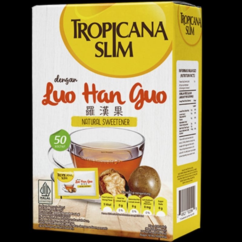 

TROPICANA SLIM Natural Sweetener Dengan Lou Han Guo 50 sachet