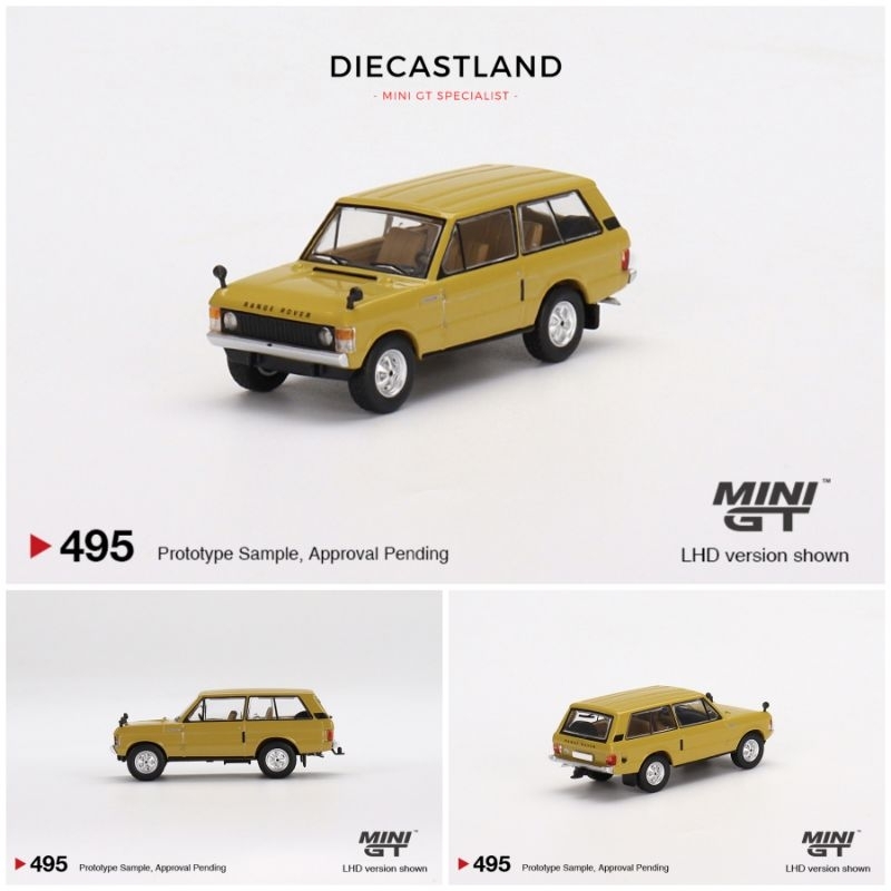 Mini GT #495 Range Rover 1971 Bahama Gold MiniGT MGT00495 Emas Diecast Land Miniature Diecast Car