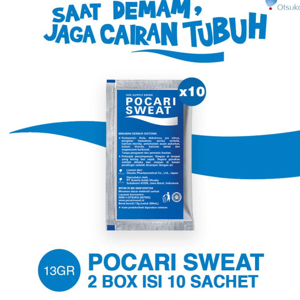 

Jangan ketinggalan POCARI SWEAT SACHET 13gr 5 Sachets x2