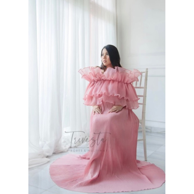 GAUN PREWED | GAUN MATERNITY | DRESS PREWED | DRSSS NATERNITY | SEWA DRESS MATERNITY DAN MAHKOTA BUN