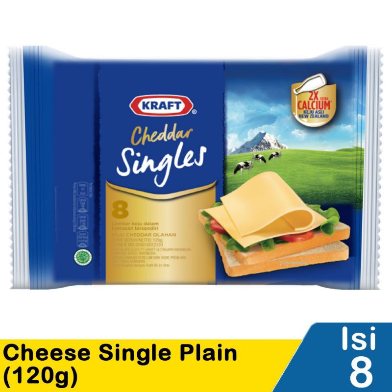 

Keju Kraft Singles 8 Slices 120gram