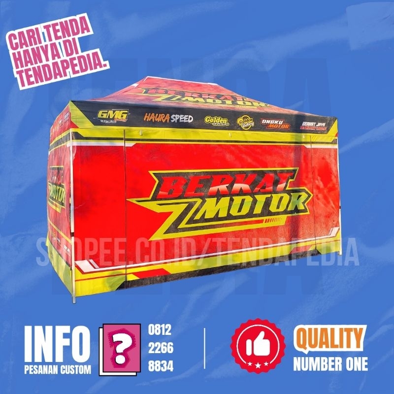 TENDA PADDOCK / TENDA BALAP / TENDA RACING 3X4.5 FULLSET