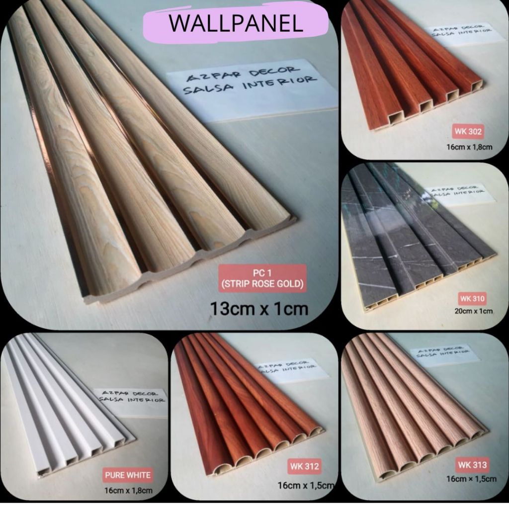 WPC WALL PANEL/ WOOD PANEL WPC PANJANG 96CM