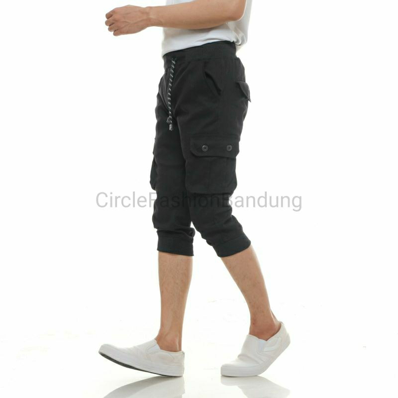 Celana joger Cargo pendek pria / celana joger terbaru/ celana pendek 3/4 / Celana joger Cargo pendek