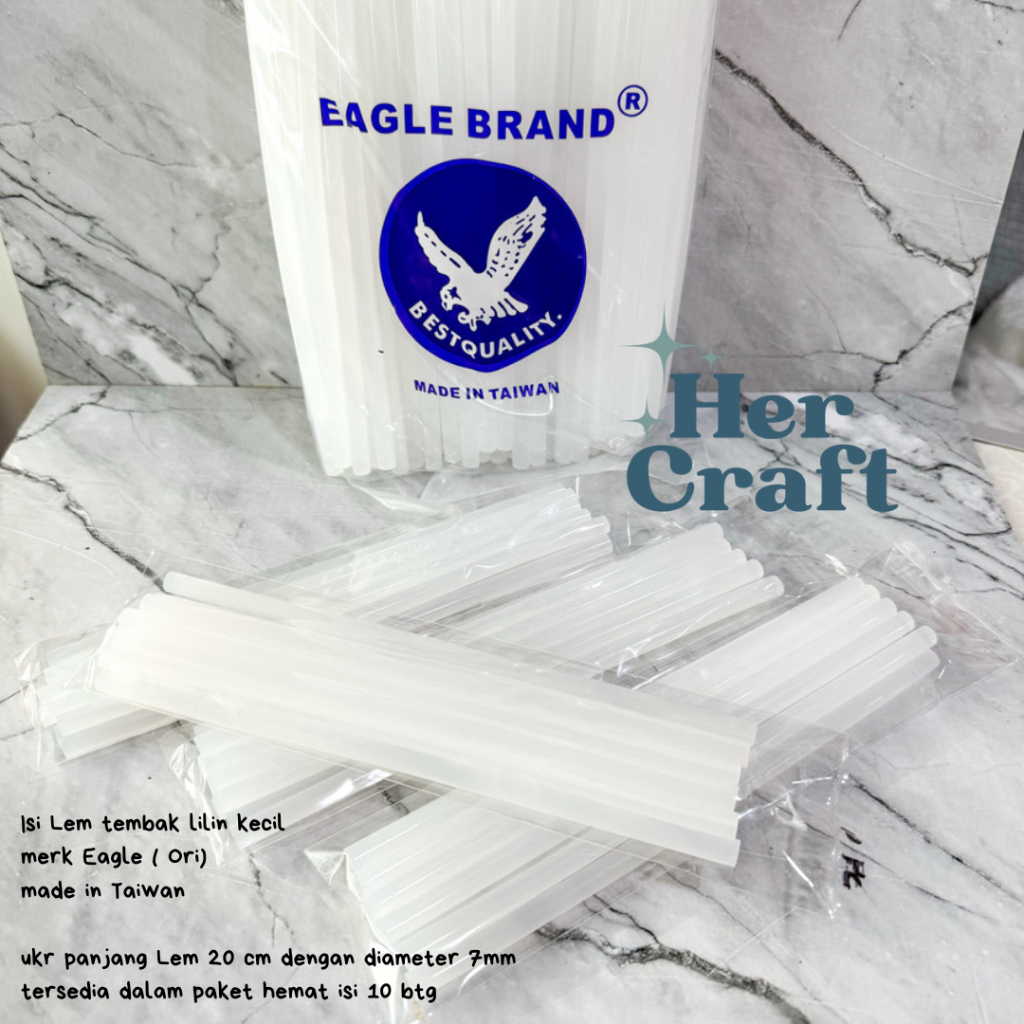 

Hercraft - Lem tembak 1/2 kg dan 1 kg - merek Eagle brand ori