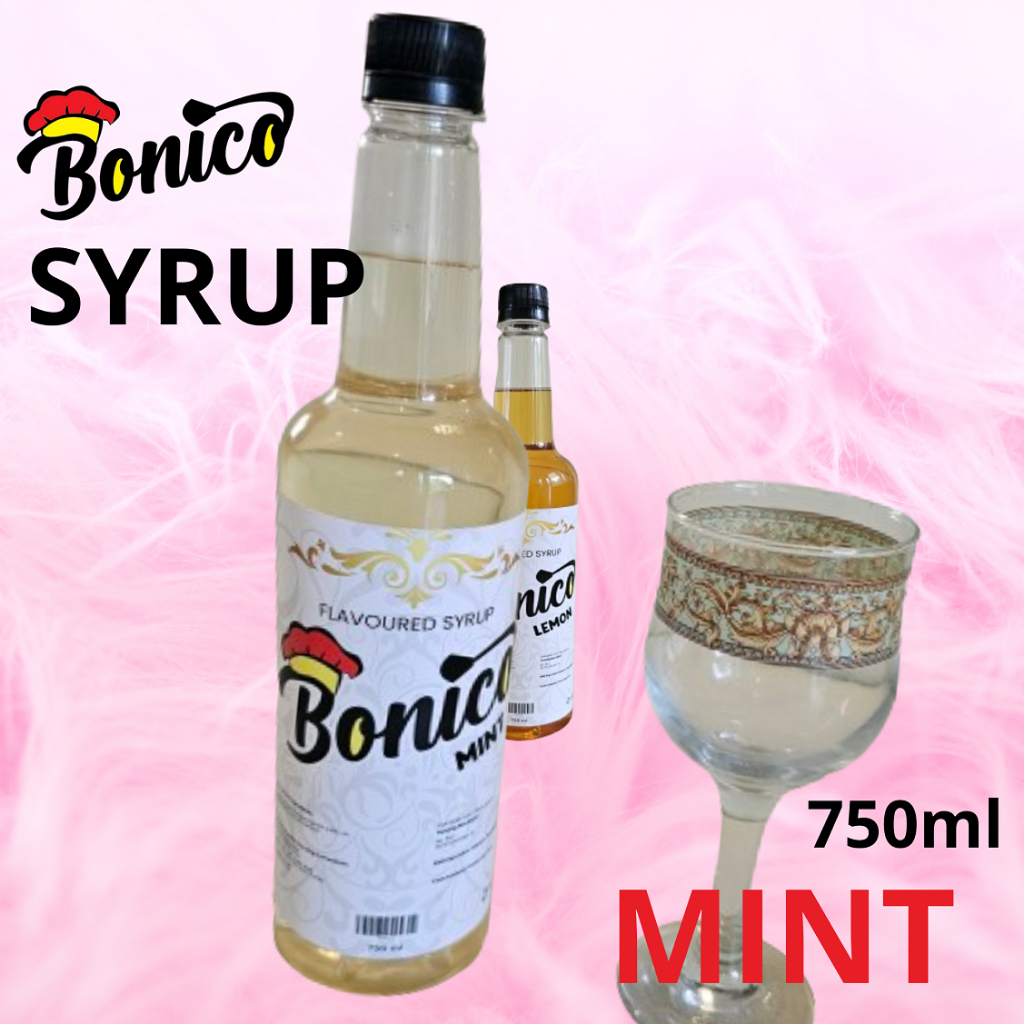 

BONICO MINT Sirup 750 ml Premium Flavored Drink Syrup minuman cafe resto Peppermint