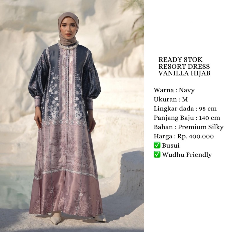 VANILLA HIJAB - RESORT DRESS