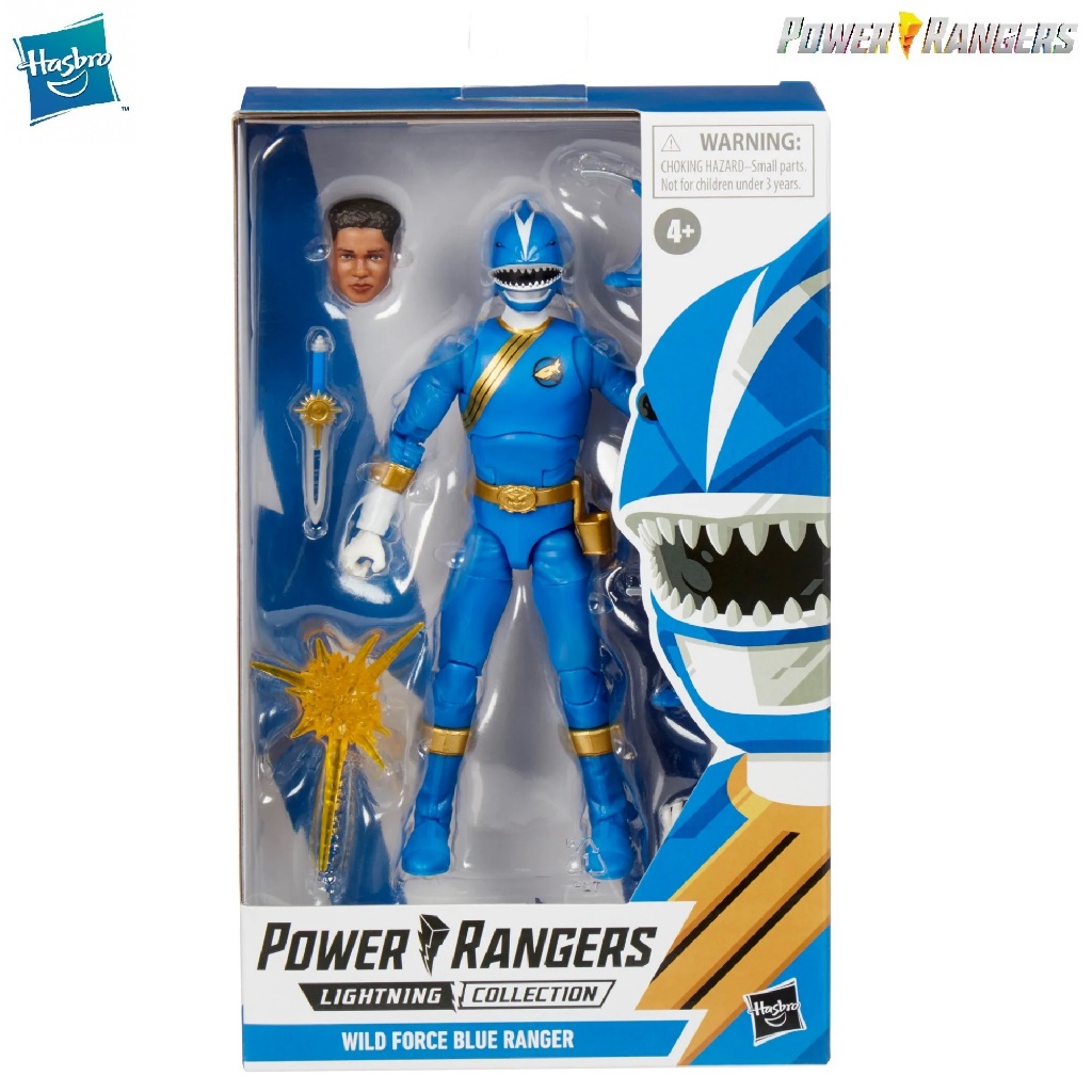 POWER RANGERS Lightning Collection Wild Force Blue Shark Ranger Figure HPRF4507