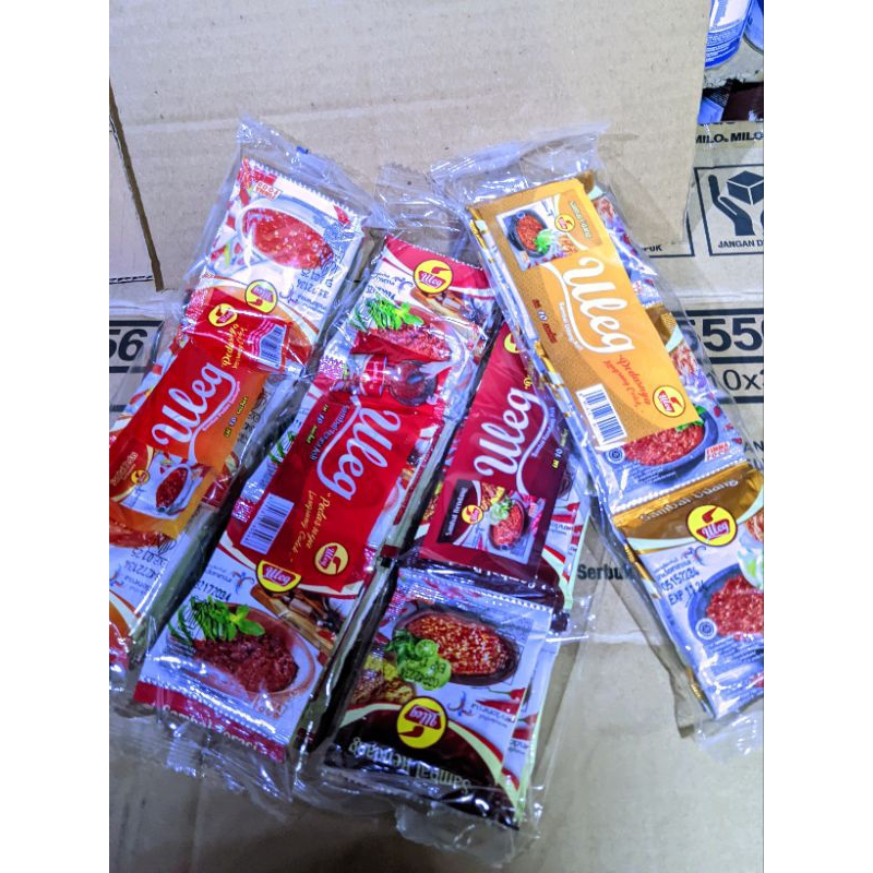

Sambal uleg finna renceng 1pak isi 10 bks. @15gram