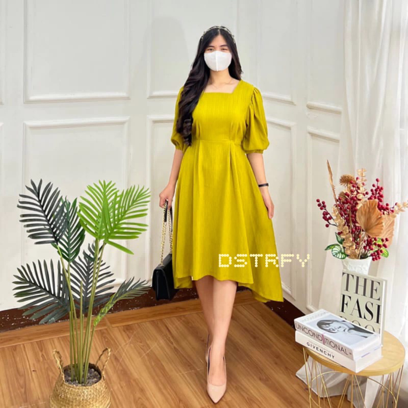 Dress Wanita Premium Korean Style / Dress Pesta Wanita / Daster Santai LenganPendek
