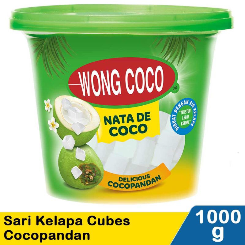 

Nata de coco Wong Coco Sari Kelapa Cubes Cocopandan 1 kg