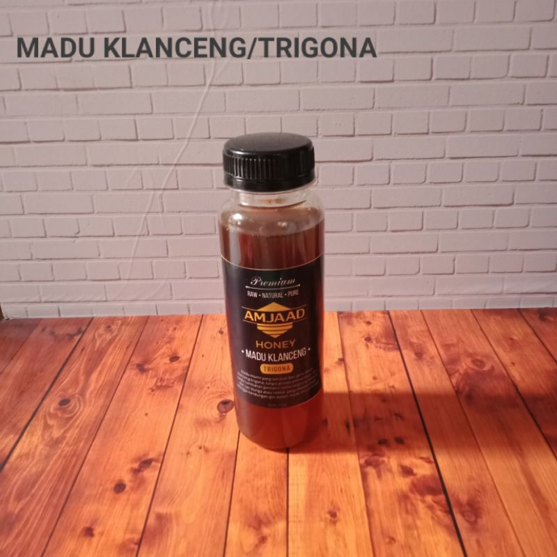 

Madu Amjaad honey - Madu klanceng/trigona asli murni raw honey 100% Asli madu premium 310 gram
