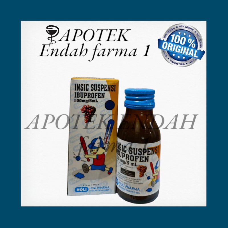 INSIC SIRUP obat demam dan sakit gigi anak