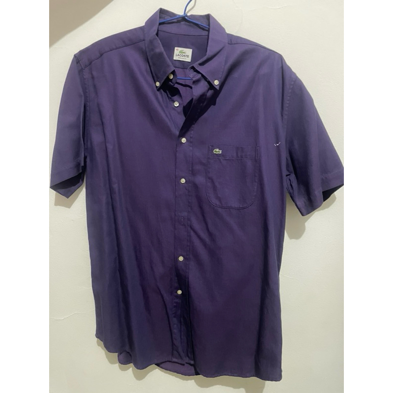 Lacoste shirt purple uk XL - used