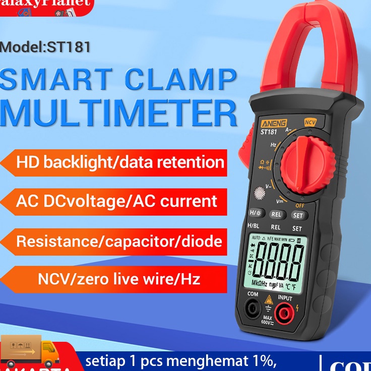 WLc ST 181 tang ampere ST181 clamp multimeter multi tester arus listrik amper clamp meter