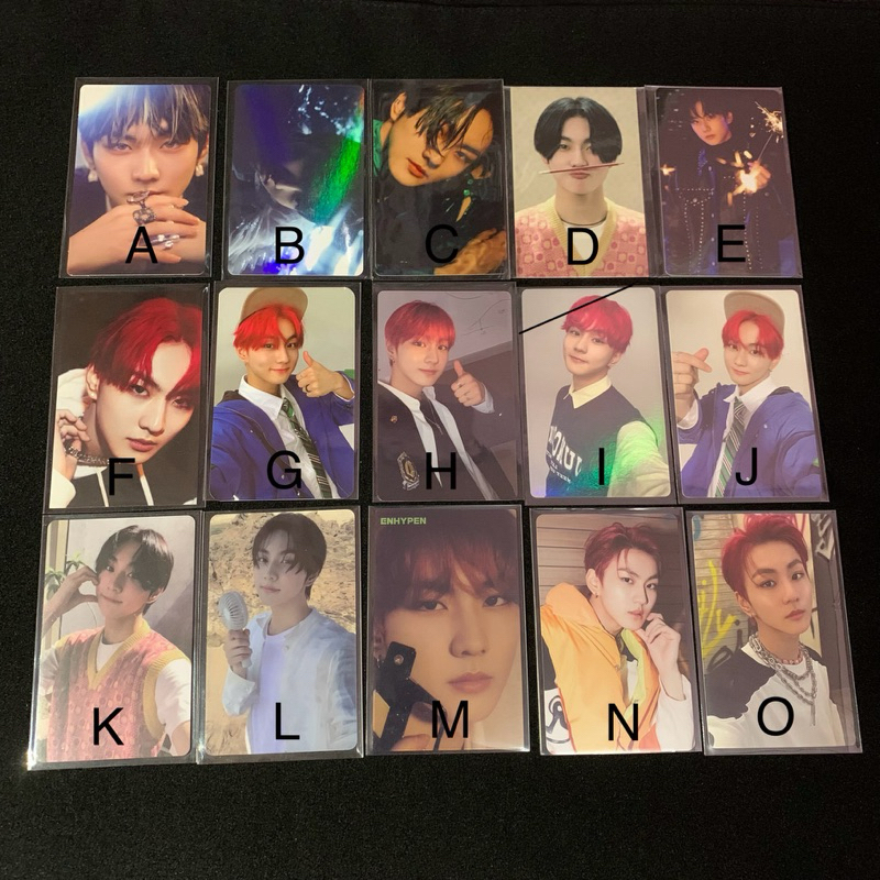 [ READY ] PHOTOCARD / PC ENHYPEN JUNGWON MANIFESTO DAY 1 / MDO / SADAME / DARK BLOOD / DIMENSION DIL