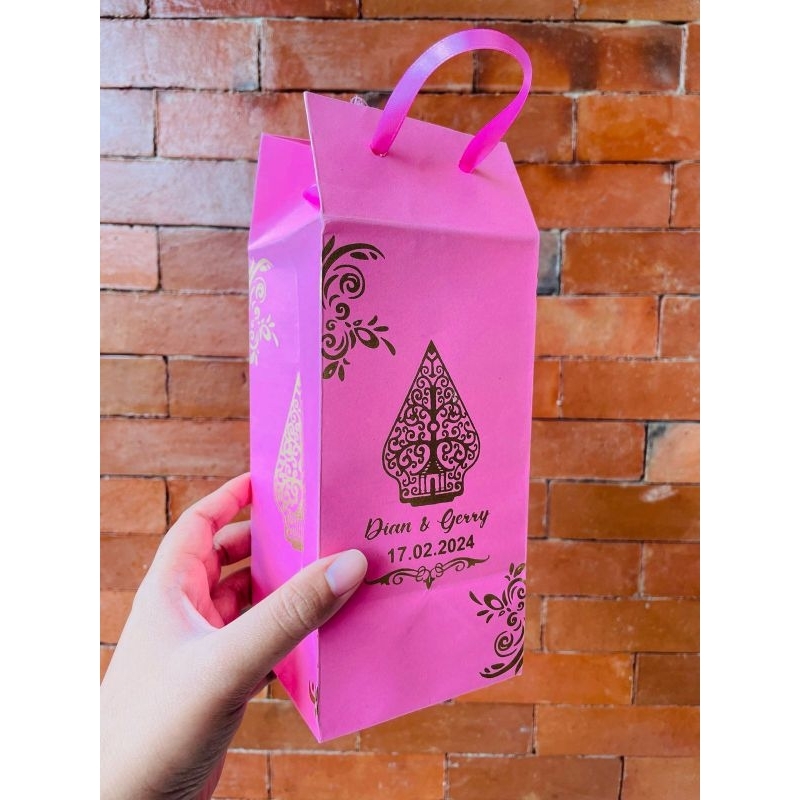 

Paper box full sablon / Paperbox free desain/ Paper box sablon ukuran 10x10x25 / 10x10x20
