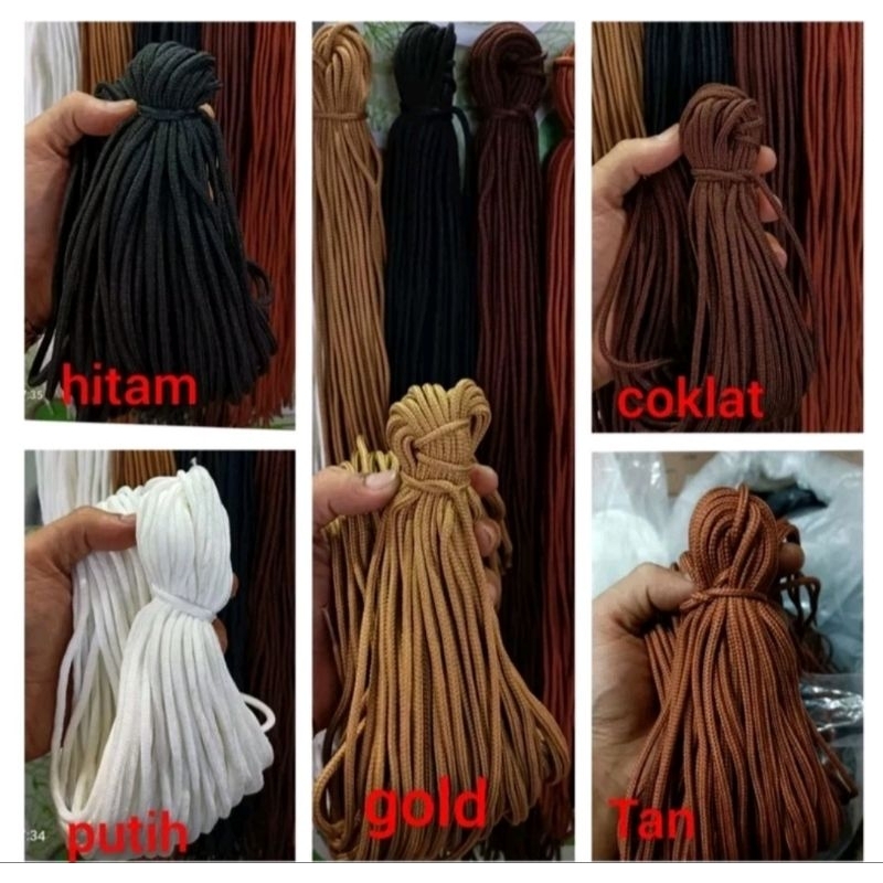 Termura Harga Grosir Sepasang Tali Sepatu Pantofel, Olahraga Bulat