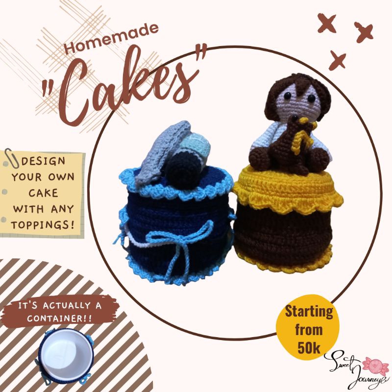 Custom Homemade Cake Rajut