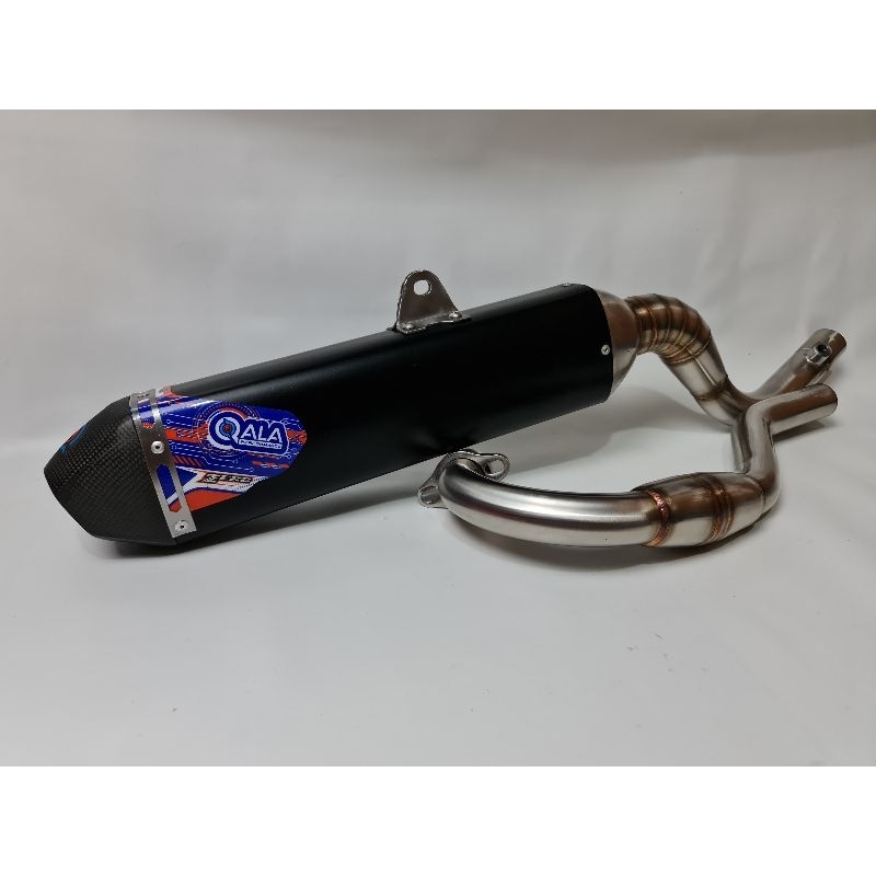 Knalpot QALA PERFORMANCE KLX D-TRACKER 250 Endcap Carbon