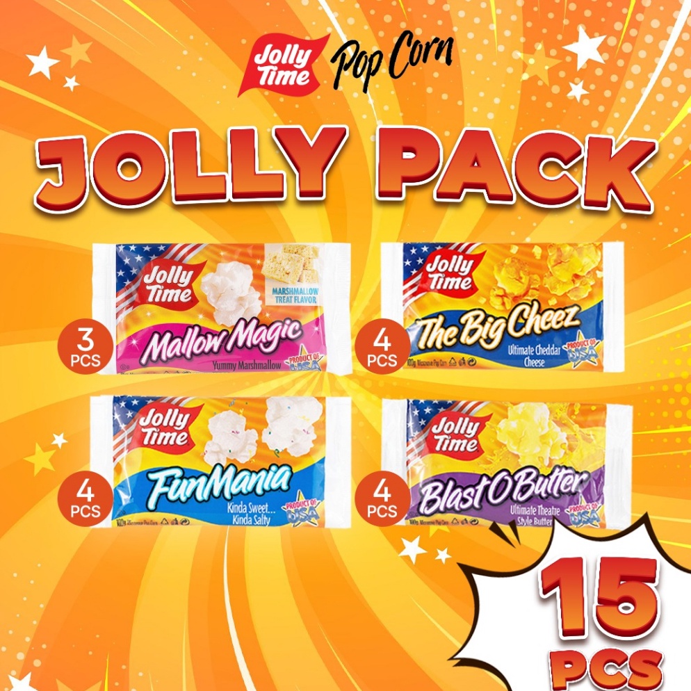 

Segera belanja Jolly Time Popcorn Paket Jolly Pack 15 pcs Live