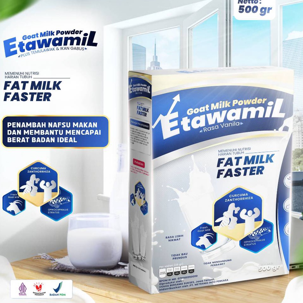 

Terkini Grosir ETAWAMIL WEIGHT GAIN Susu Gemuk Nafsu Makan Halal BPOM 5 gram